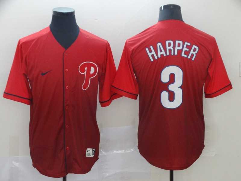 Phillies 3 Bryce Harper Red Drift Fashion Jersey,We sell and wholesale Phillies 3 Bryce Harper Red Drift Fashion Jersey on line form chian!